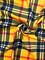 1 Yard Yellow Tartan Plaid Spandex Fabric Four-Way Stretch Material 58 Inches Wide